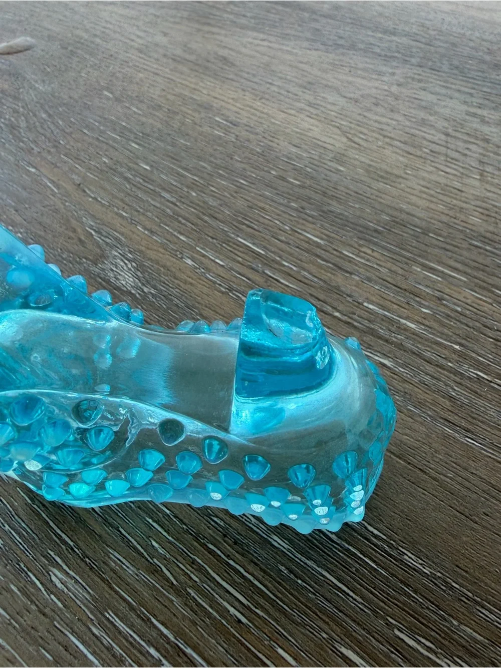 Fenton Blue Glass Slipper